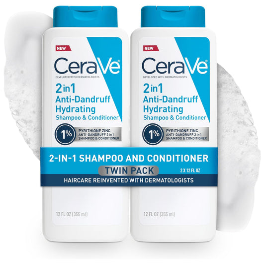 CeraVe 2 In 1 Hydrating Anti Dandruff Shampoo And Conditioner