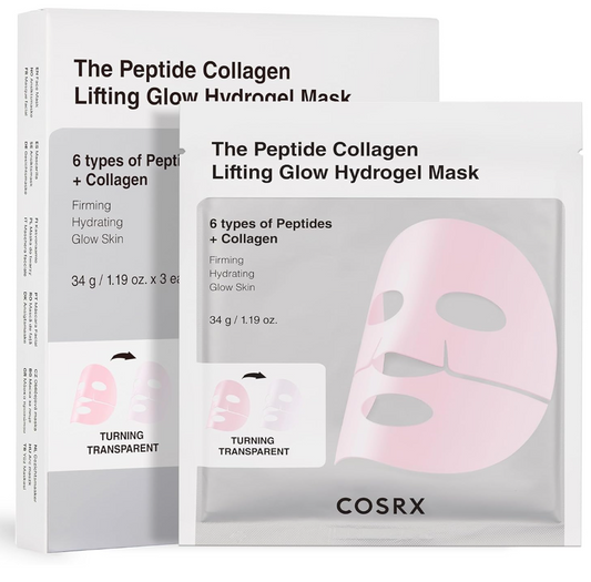 COSRX Pink Peptide Collagen Lifting Glow Hydrogel Face Masks