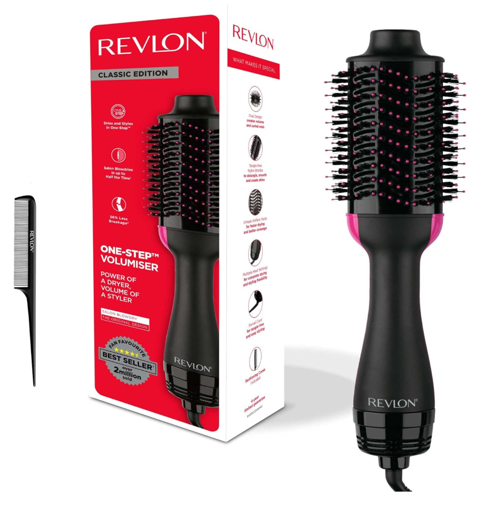 Revlon Salon One-Step Hair Dryer & Volumiser with Sectioning Comb