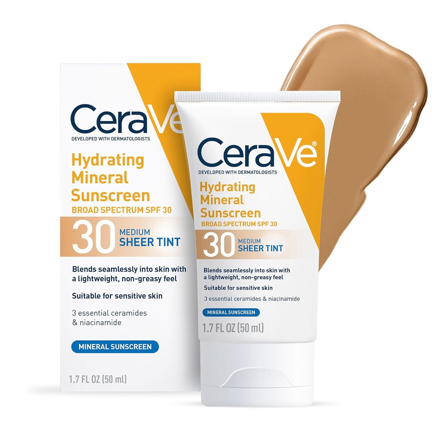 CeraVe Hydrating Mineral Sunscreen SPF 30