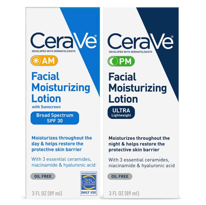 CeraVe Day & Night Face Lotion Skin Care Set